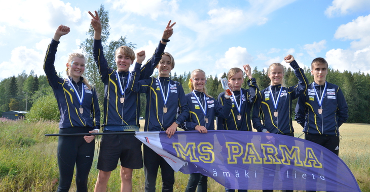 MS Parman nuoret suunnistajat Nuorten Jukolan kolmansia