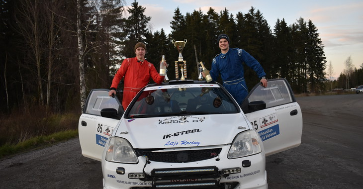 Litjolle Junioreiden hopeaa F-Cup-rallisarjasta