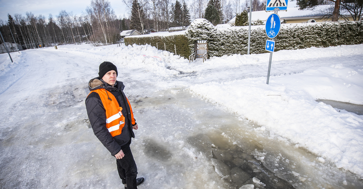 Vaihtelevat kelit teettävät töitä tienpitäjille
