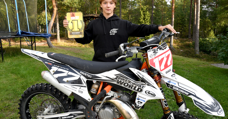 Aaro Menna on motocrossin suomenmestari