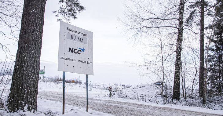 Louhinta jatkuu Hujalassa — NCC:lle maa-aineslupa