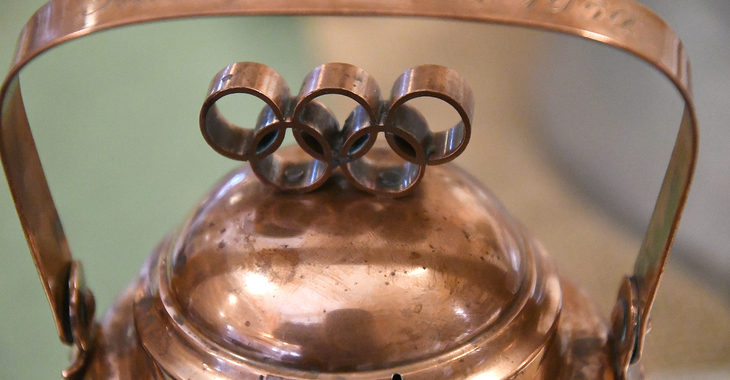 Pauligin olympiapannu Vilkkimäen Kahvimuseon kokoelmiin