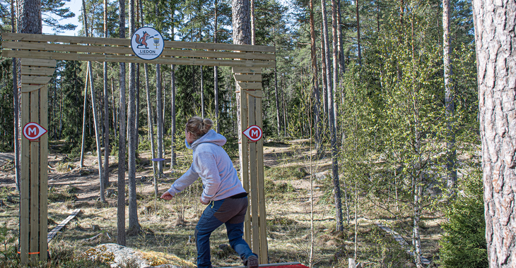 Liedon frisbeegolfrata noussut maakunnan suosituimpien ratojen kärkeen