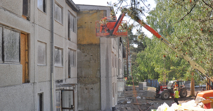 Lampolankatu 8:n kerrostaloissa täydellinen remontti