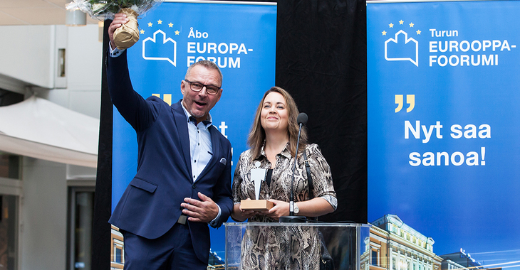 Ruskolaiselle Poistoa Oy:lle huippupalkinto Eurooppa-foorumissa.